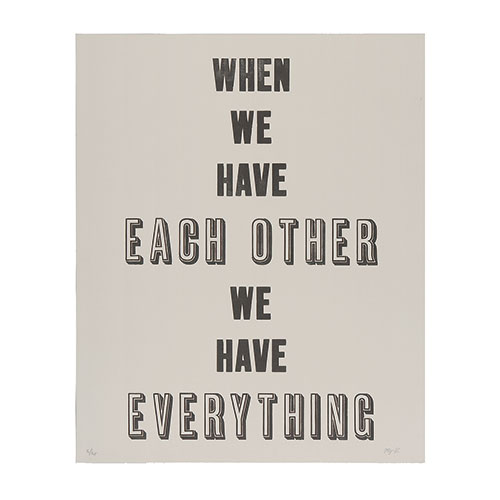 WHEN WE HAVE EACH OTHER