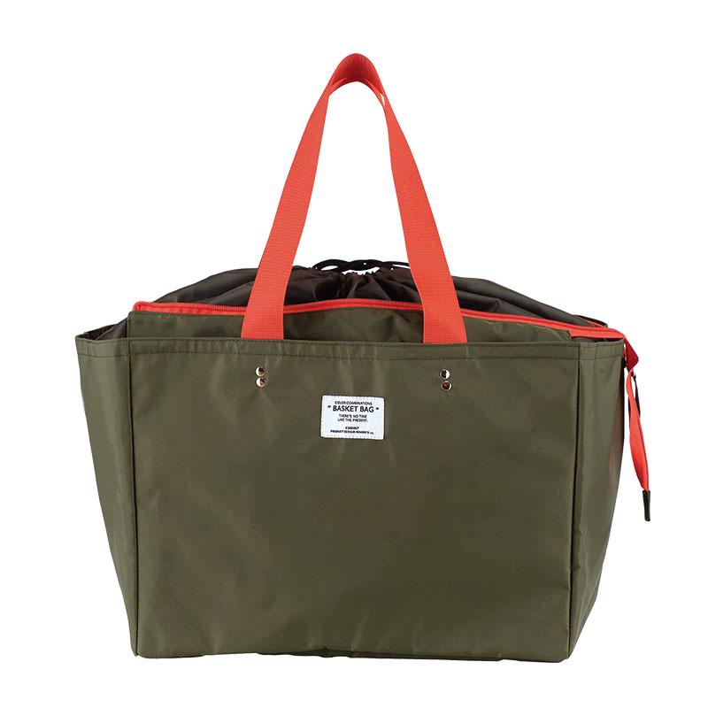 カラーコンビバスケットバッグ KHAKI - （Collection｜BASKET BAG 