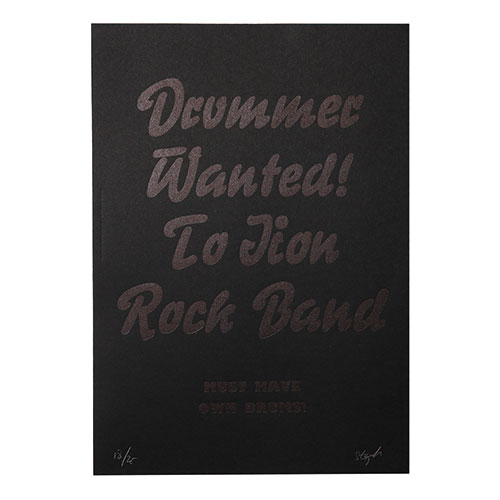 DRUMMER WANTED          BLK