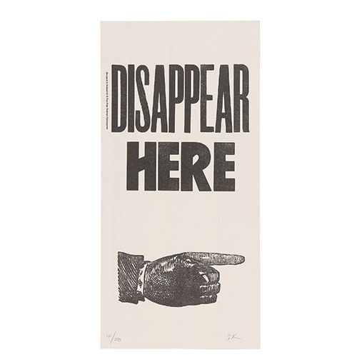 DISAPPEAR HERE