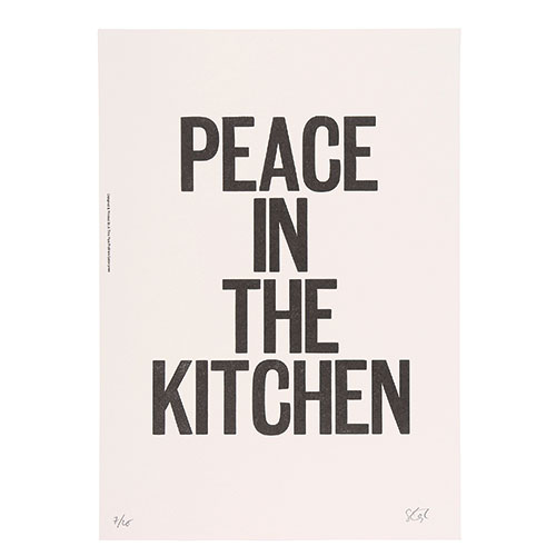 PEACE IN THE KITCHEN